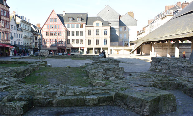 Place du marché, Rouen, Rouen médiéval, patrimoine, blog culture